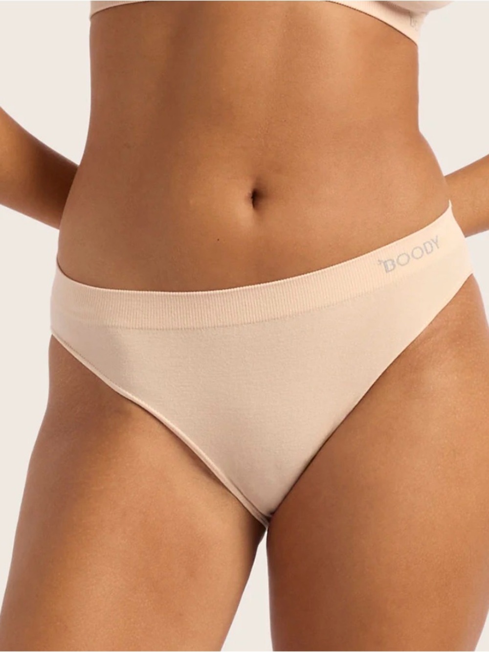 Boody Classic Bikini Panty 2 Pair Beige XL NWT IN PACKAGE